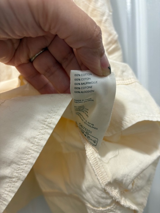 Anthropology Pilcro Long-Sleeve V-Neck Ruffled Babydoll Top Size Medium - Picture 6 of 6